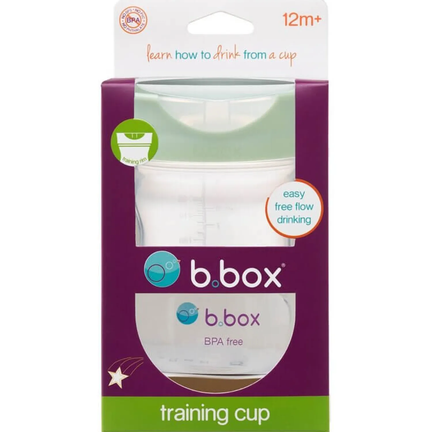 Bidony I Butelki | b.box Kubek treningowy 240ml, Szałwiowy