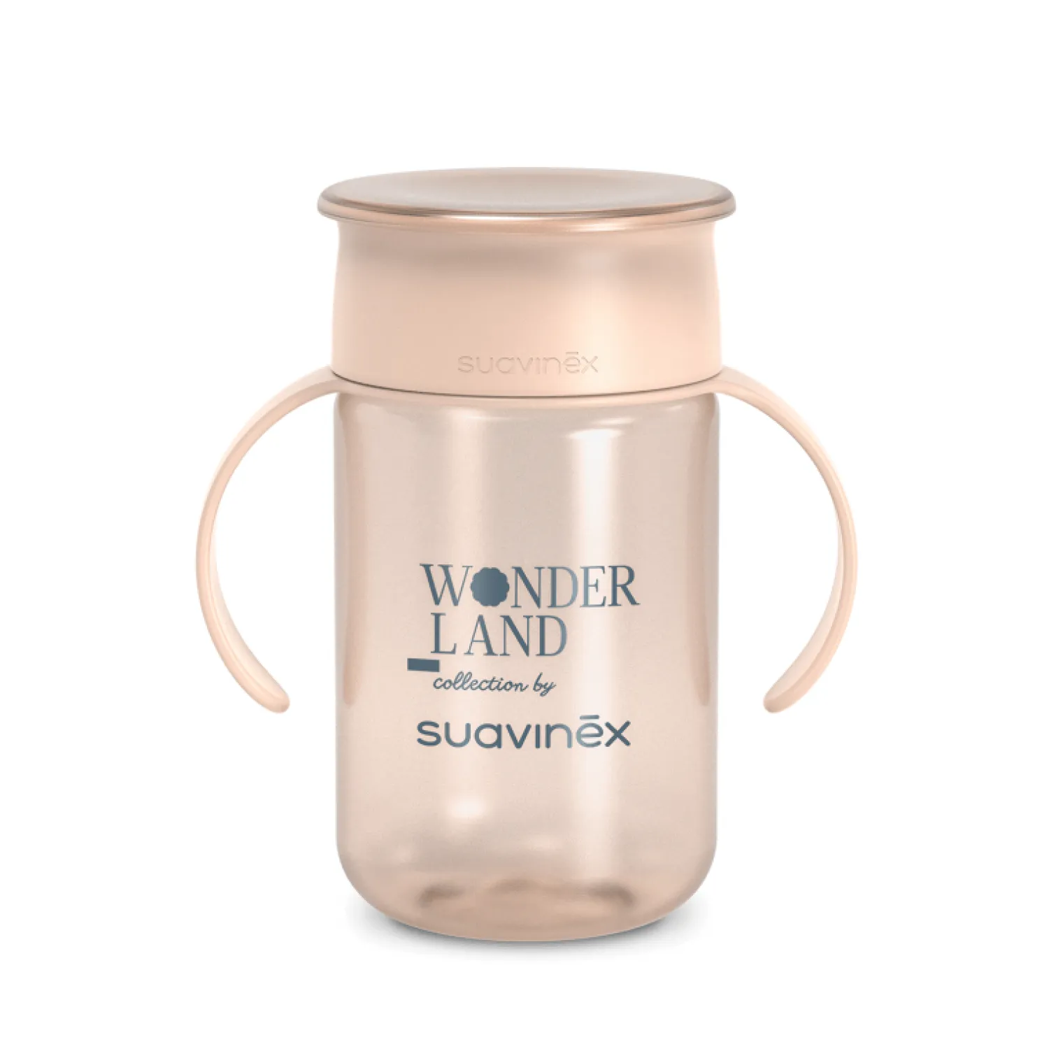 Naczynia Dla Dzieci | Suavinex Kubek treningowy 360° Wonderland 340 ml - różowy