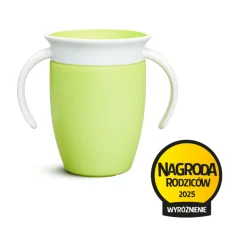 Kubek treningowy z uchwytami Miracle 360°, 207ml - zielony