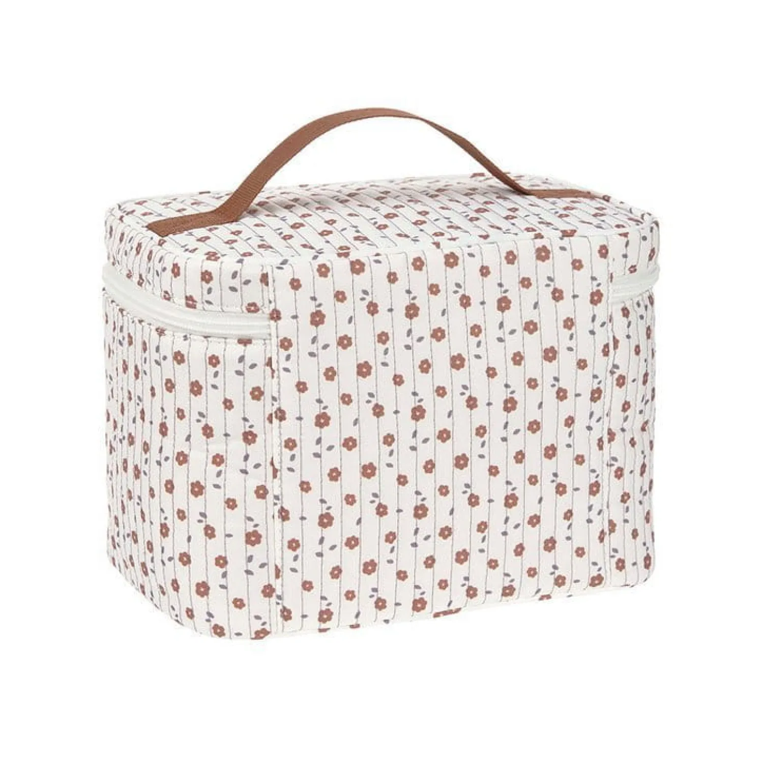 Porządek W Domu|Kosmetyczki | Lassig Kuferek podróżny na akcesoria Flowers White