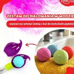 Kule do kąpieli z pędzlem Baff Bombz Magic Brush, 4 szt.