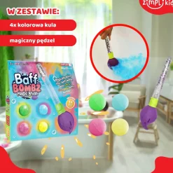 Kule do kąpieli z pędzlem Baff Bombz Magic Brush, 4 szt.