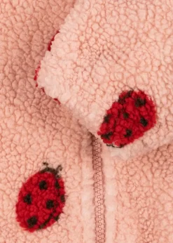Ubranka Dziecięce | Konges slojd Kurtka pluszowa Jody - ladybug pink