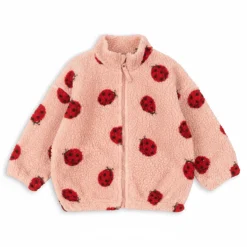 Ubranka Dziecięce | Konges slojd Kurtka pluszowa Jody - ladybug pink