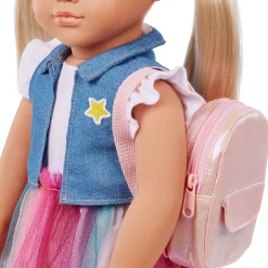 7 Lat+|8 Lat+ | OurGeneration Lalka EVIE 46cm - uczennica z tornistrem i akcesoriami szkolnymi