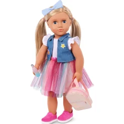 7 Lat+|8 Lat+ | OurGeneration Lalka EVIE 46cm - uczennica z tornistrem i akcesoriami szkolnymi
