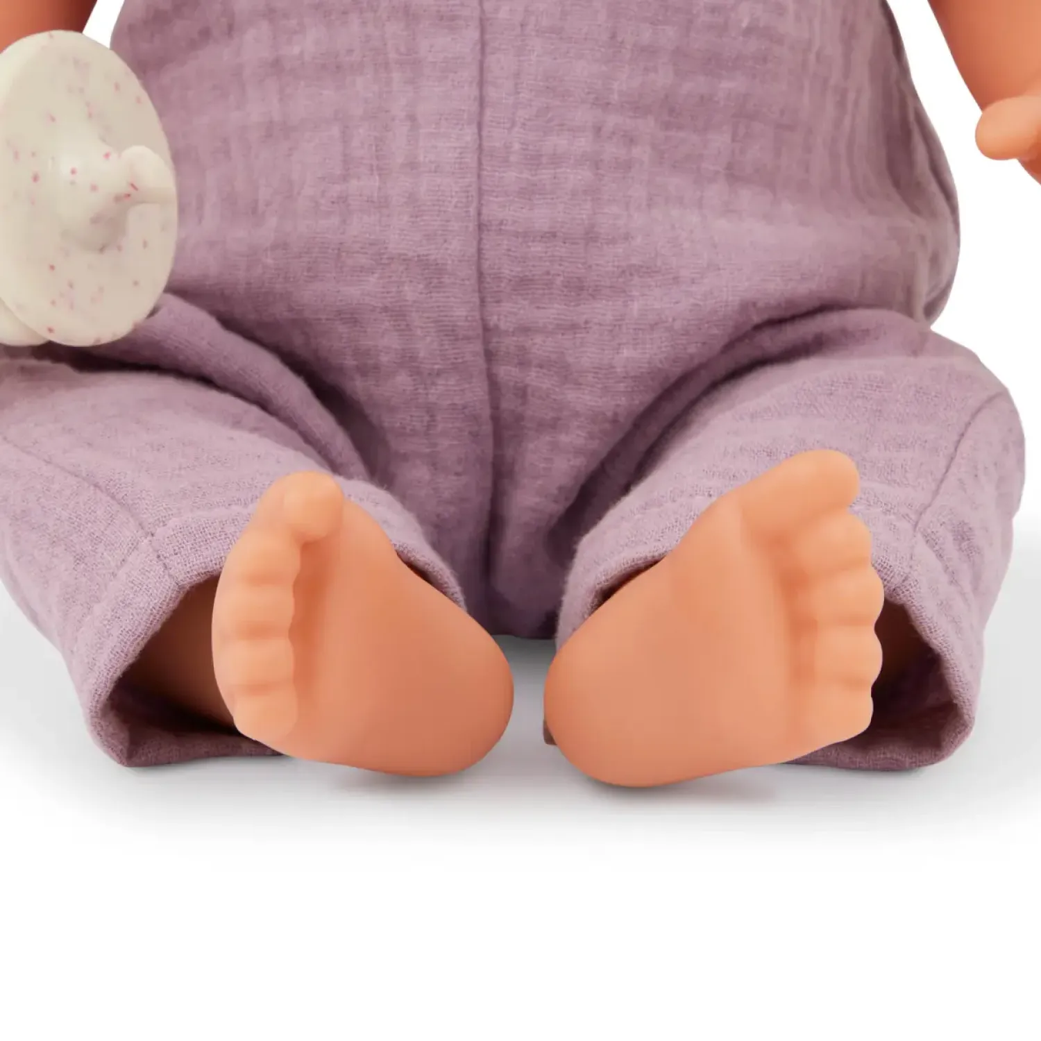 6 Lat+|3 Lata + | LullaBaby Lalka niemowlę ze smoczkiem, w muślinowym ubranku i opasce, dwubarwne tęczówki
