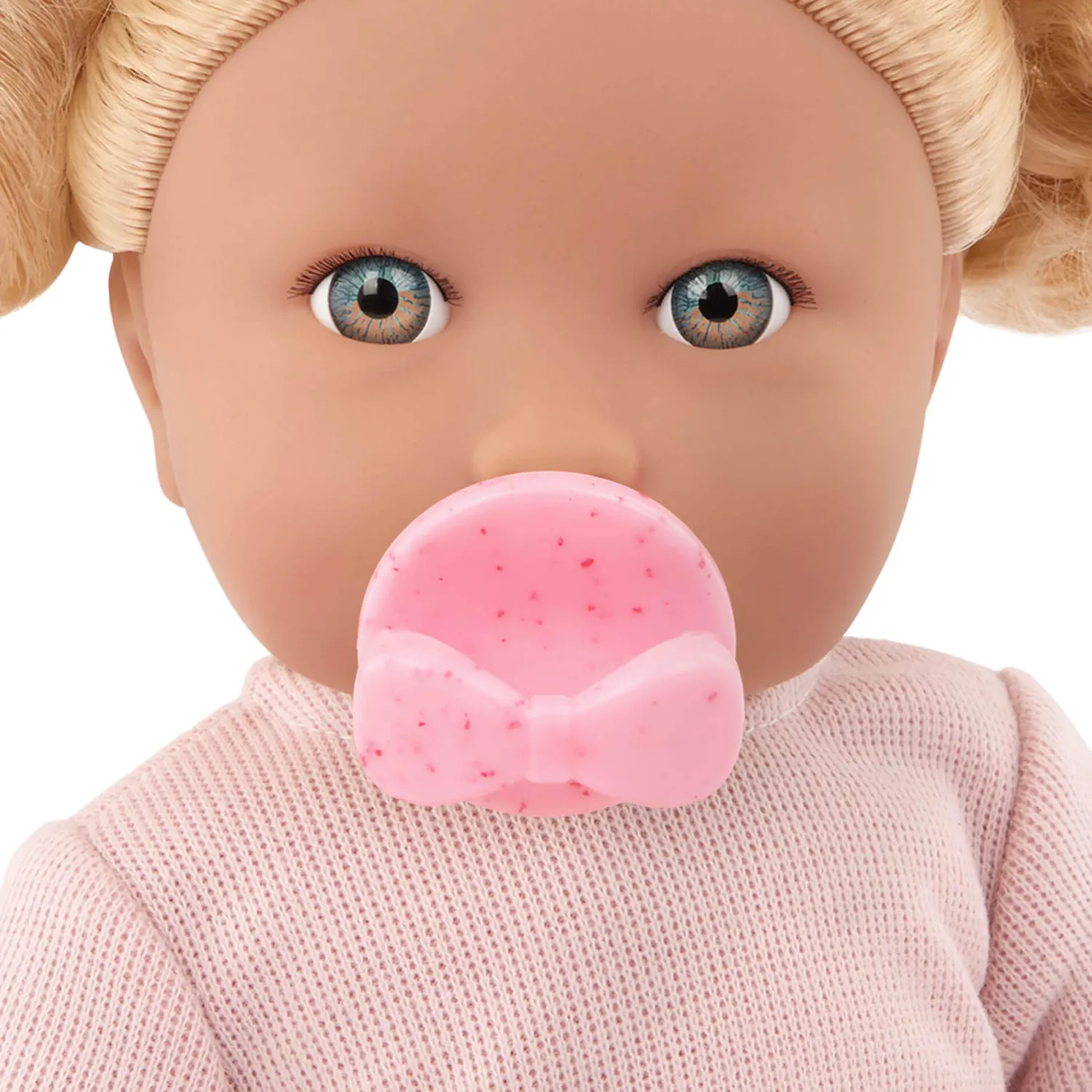 6 Lat+|3 Lata + | LullaBaby Lalka niemowlę z włosami i smoczkiem, w dwuczęściowym ubranku - blondynka