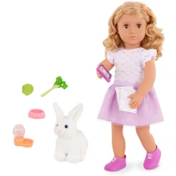 7 Lat+|8 Lat+ | OurGeneration Lalka TABBY 46cm - z uroczym króliczkiem i akcesoriami