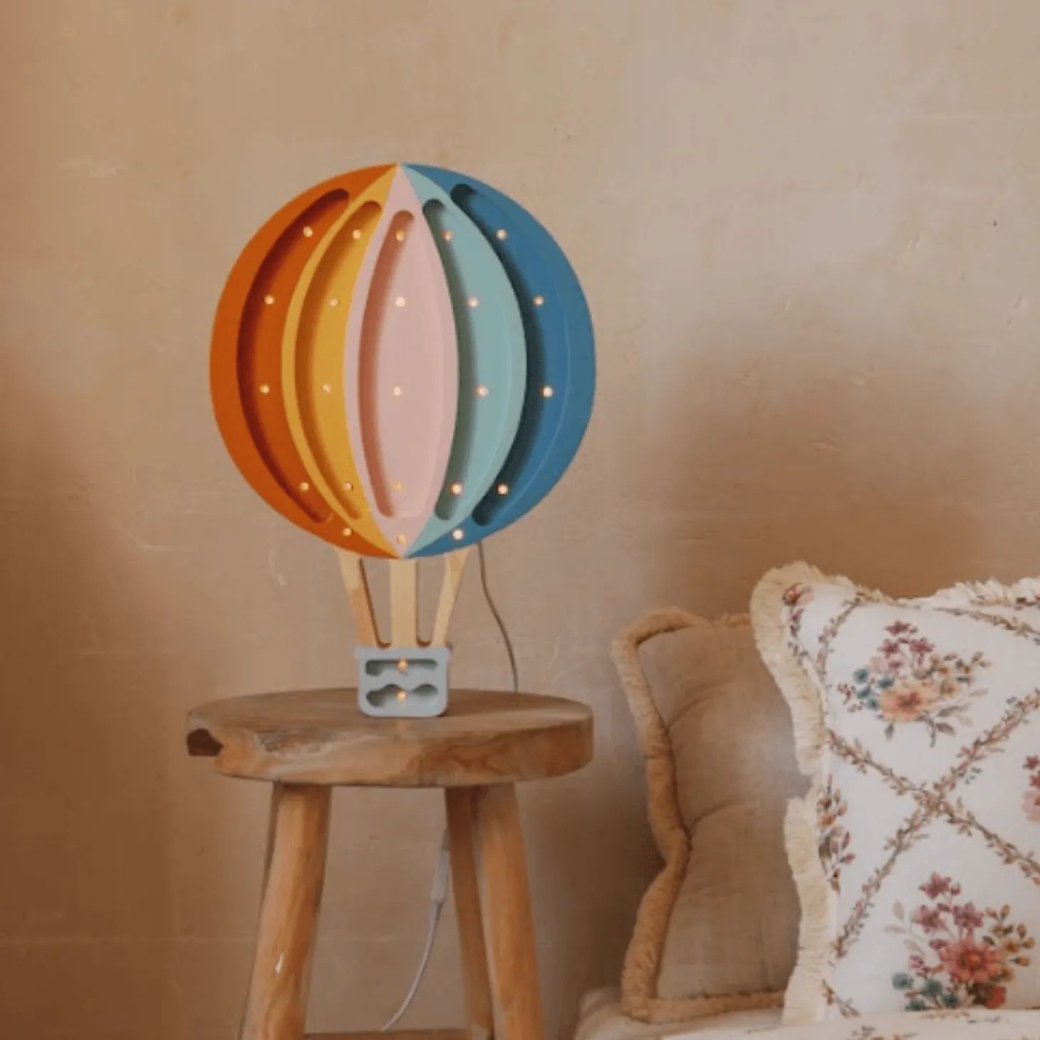 Lampa Little Lights Balon Latający - Retro Rainbow