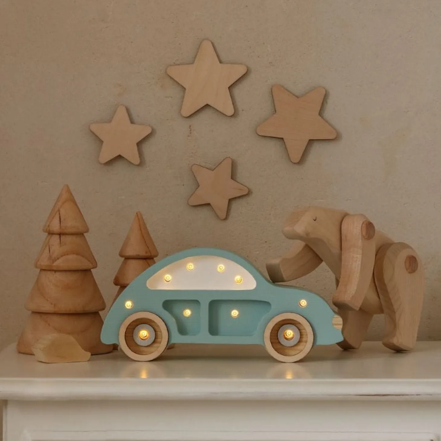 Lampa Little Lights Garbus Mini RETROBLUE