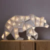 Dekoracje Dziecięce|Lampki Nocne | Little Lights Lampa Geometric Bear Small