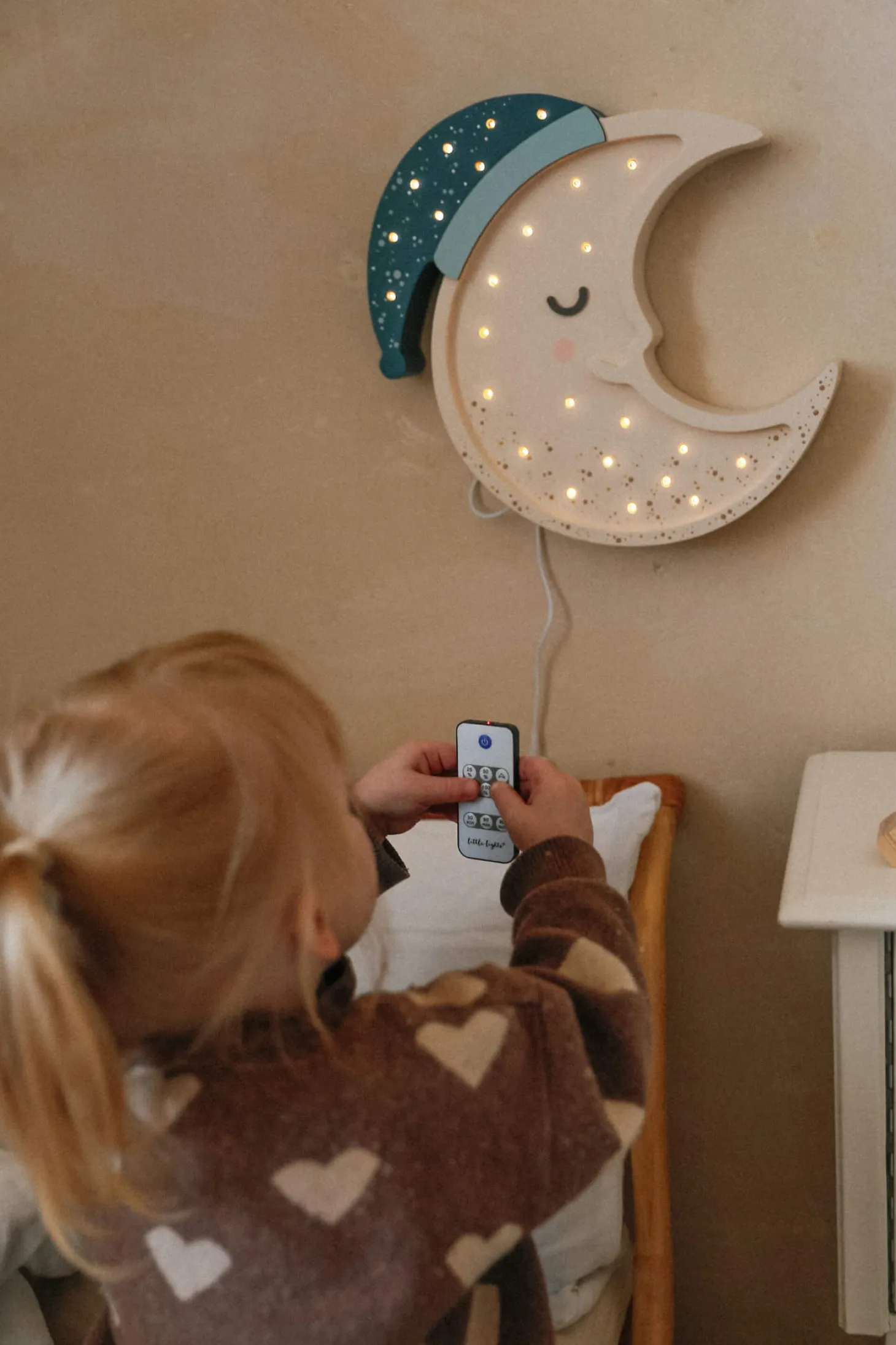 Lampa Little Lights Księżyc Midnight Blue