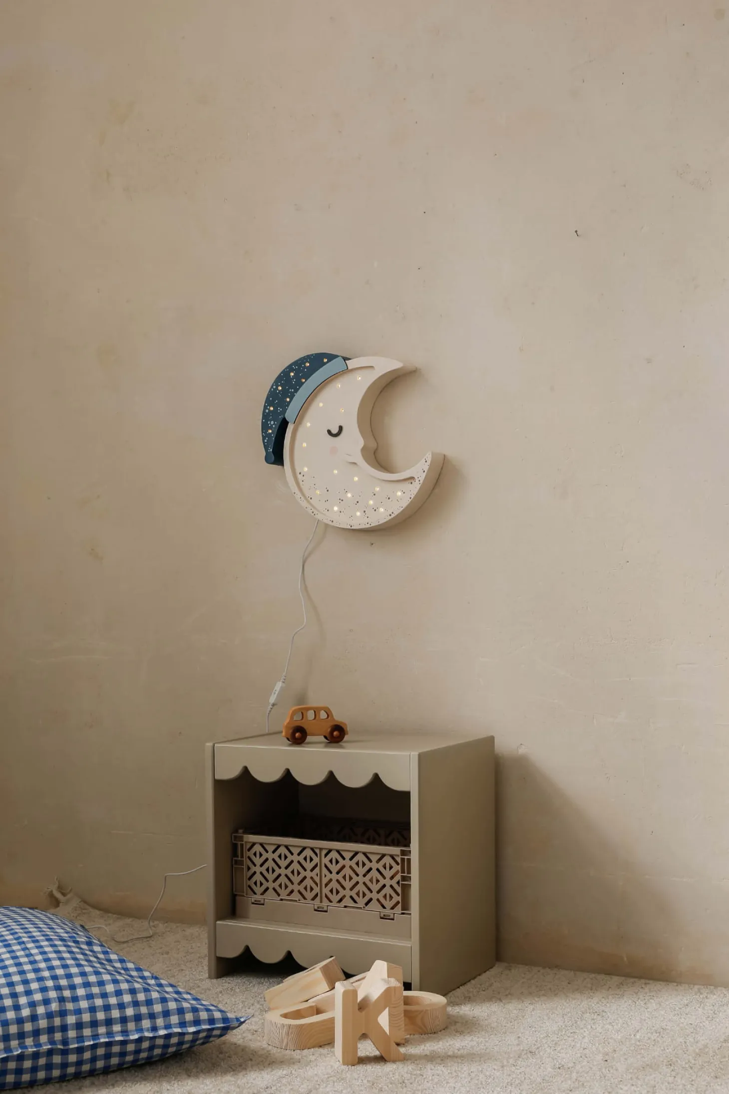 Lampa Little Lights Księżyc Midnight Blue