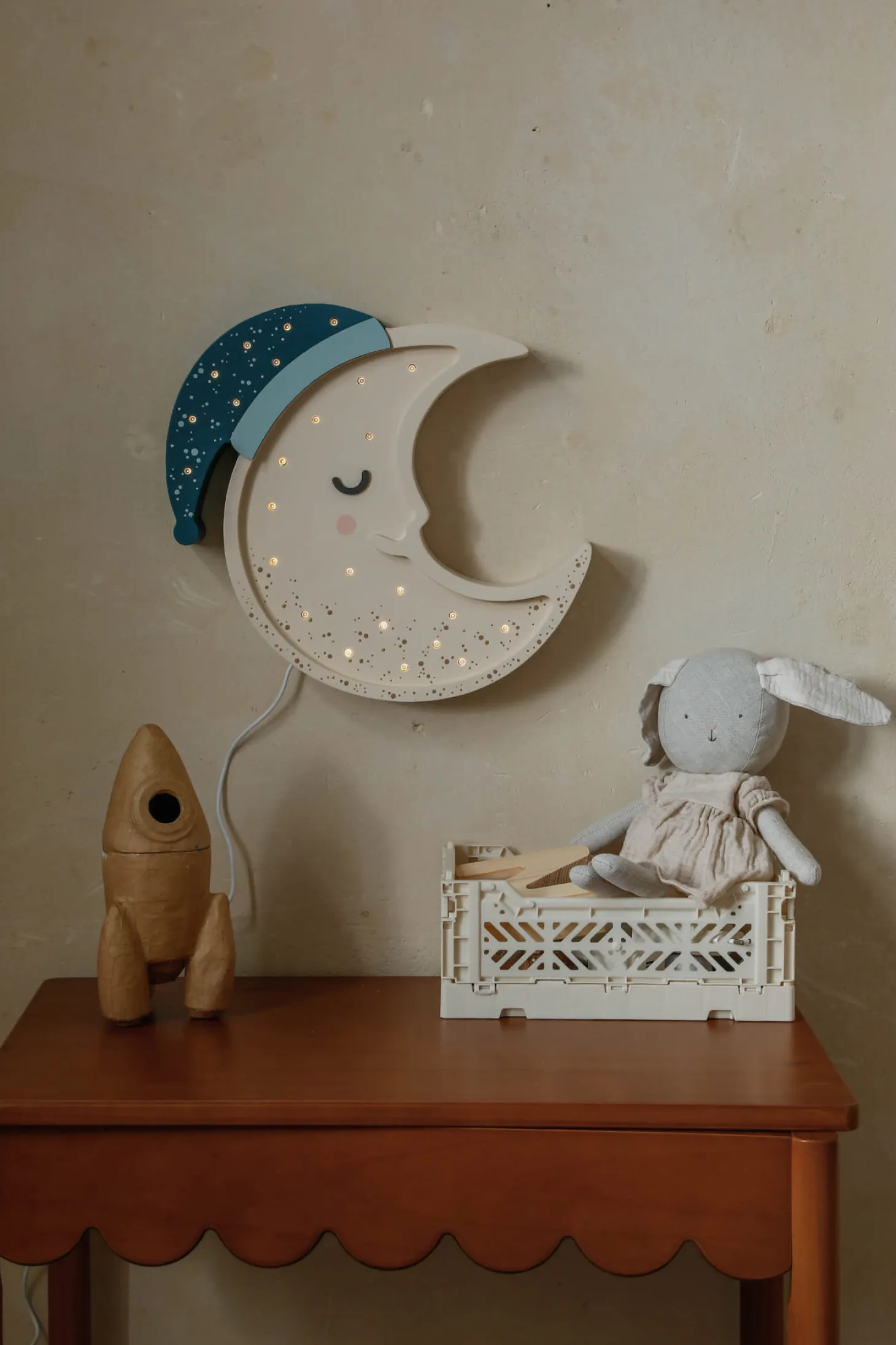 Lampa Little Lights Księżyc Midnight Blue