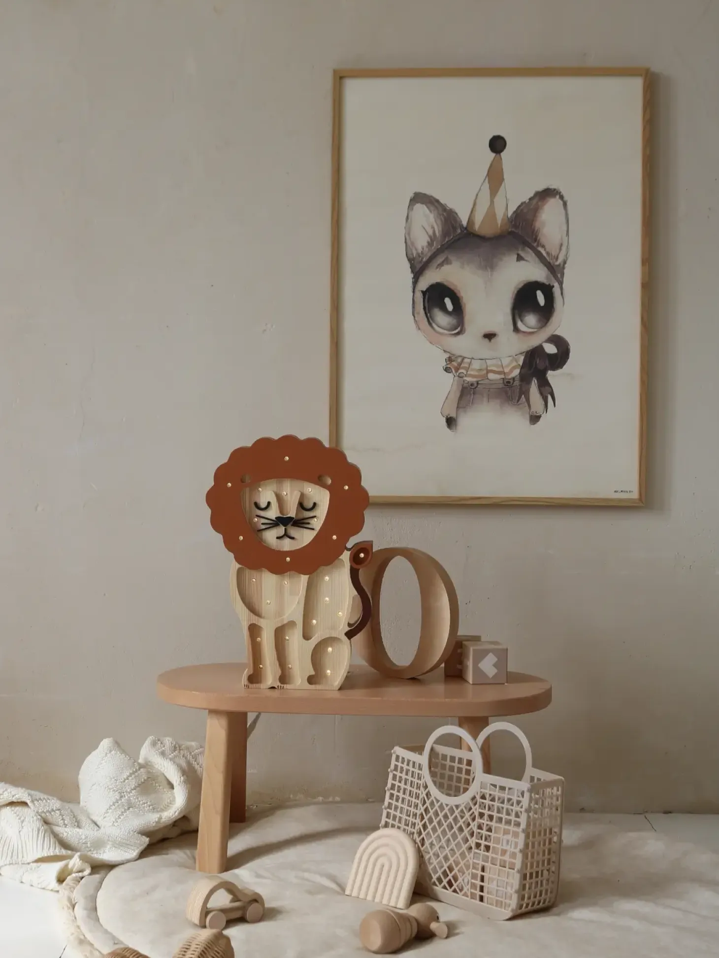 Lampa Little Lights Lew - Serengeti Wood