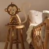 Dekoracje Dziecięce|Lampki Nocne | Little Lights Lampa Małpka JUNGLE BROWN
