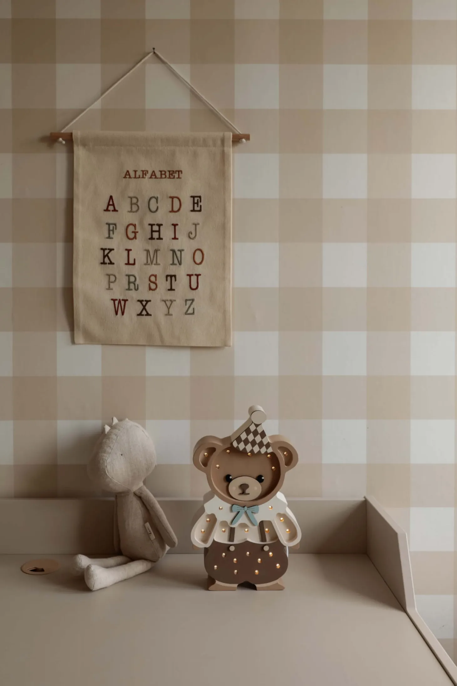 Lampa Little Lights Miś Theodor - Chocolate Brown