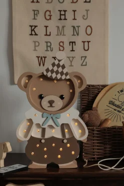 Lampa Little Lights Miś Theodor - Chocolate Brown
