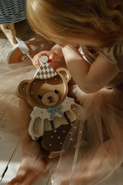 Lampa Little Lights Miś Theodor - Chocolate Brown
