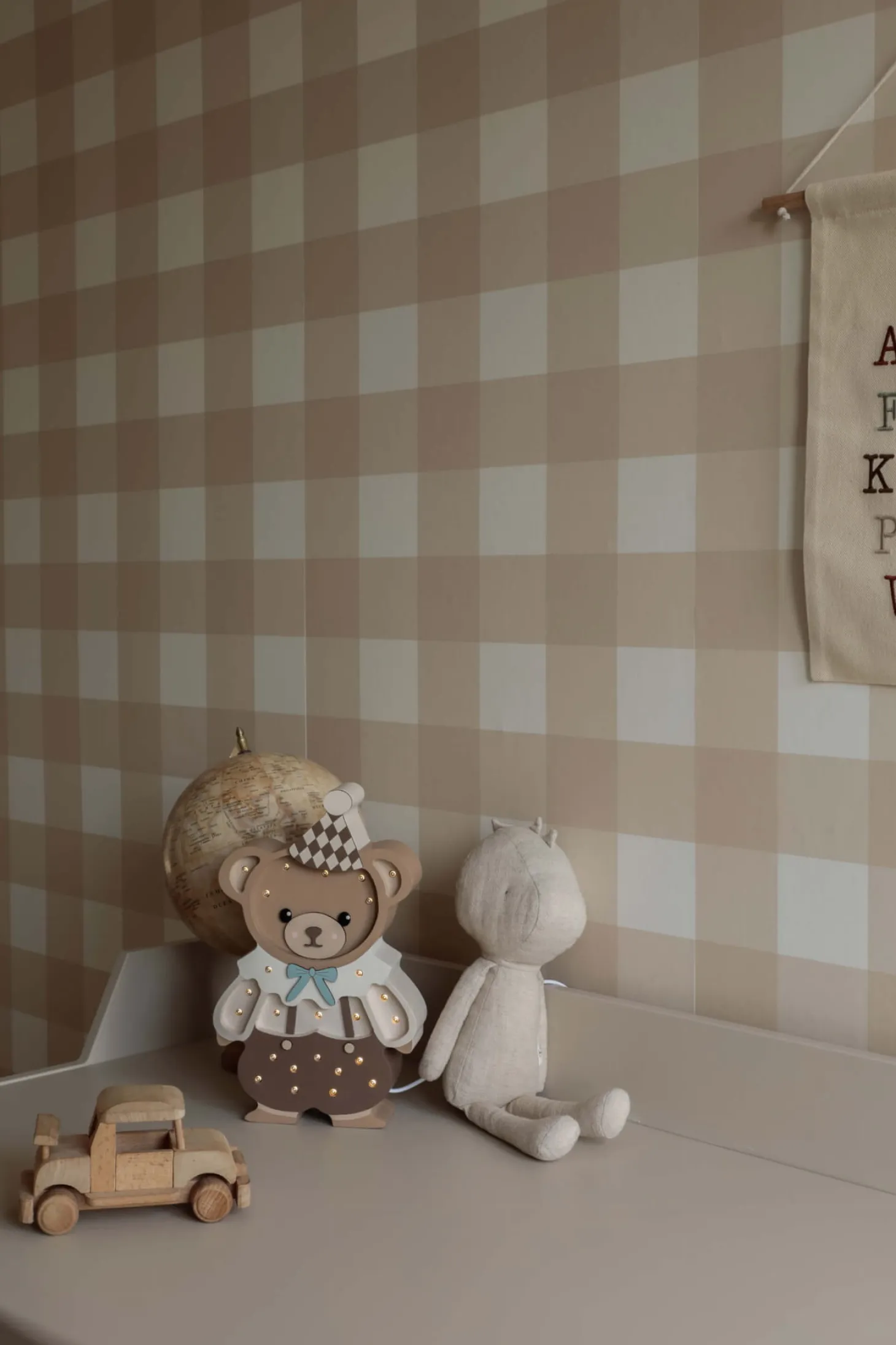 Lampa Little Lights Miś Theodor - Chocolate Brown