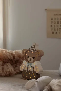 Lampa Little Lights Miś Theodor - Chocolate Brown