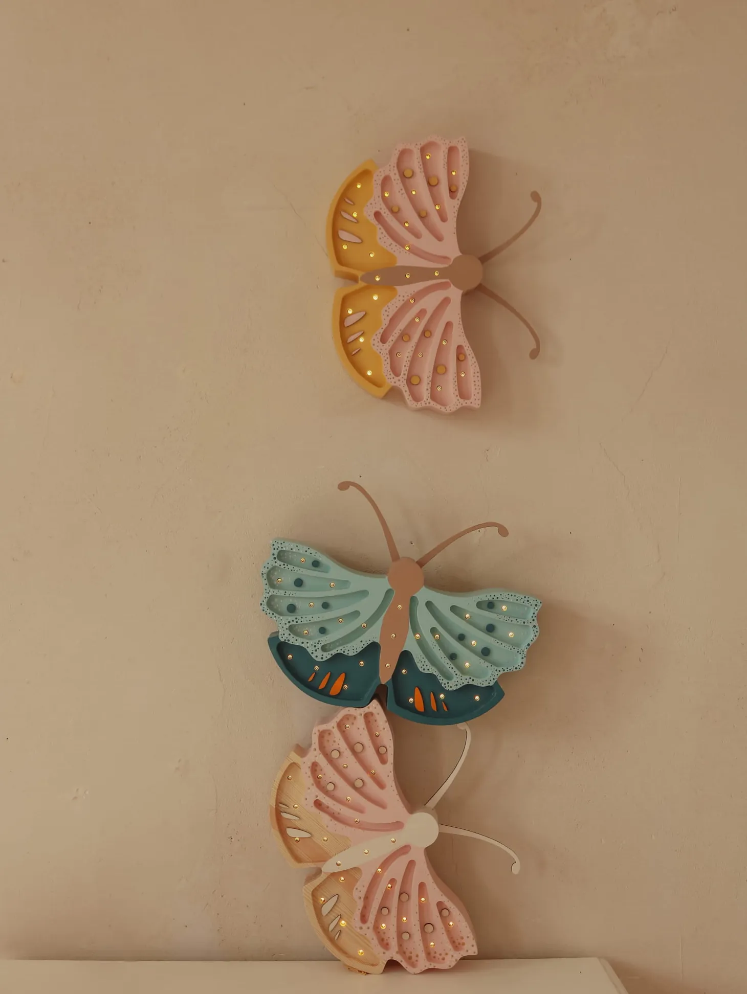 Lampa Little Lights Motyl DAISY BLUE