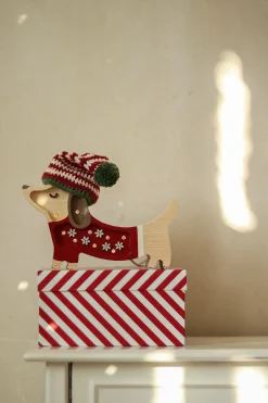 Lampa Little Lights Piesek Mini SANTA HELPER