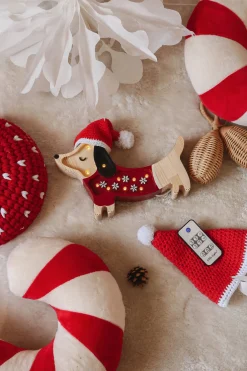 Lampa Little Lights Piesek Mini SANTA HELPER