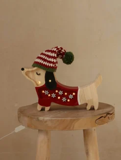 Lampa Little Lights Piesek Mini SANTA HELPER