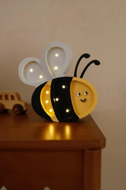 Lampki Nocne|Lampki Nocne | Little Lights Lampa Pszczółka - Honey Yellow