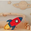 Dekoracje Dziecięce|Lampki Nocne | Little Lights Lampa Rakieta NAVY