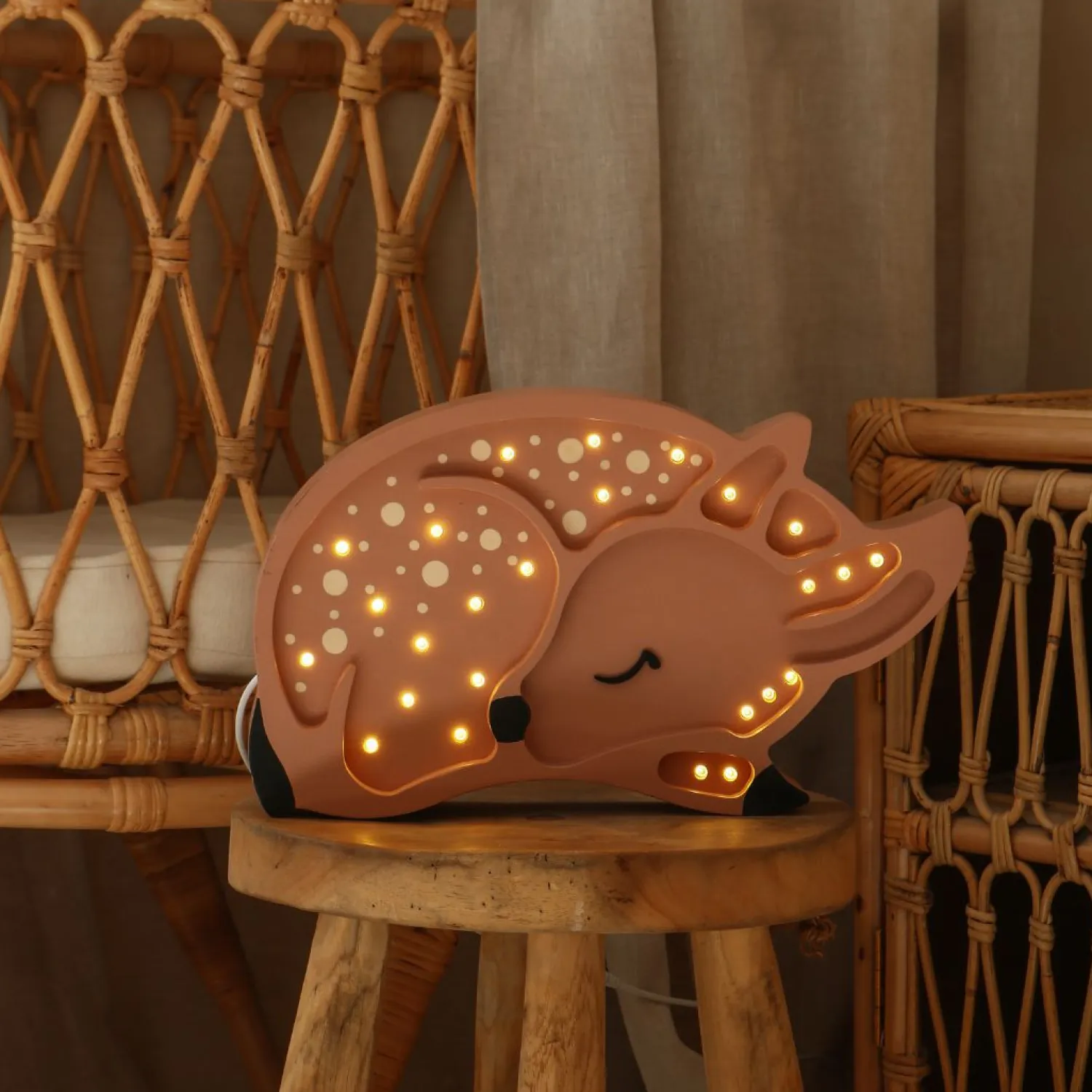 Dekoracje Dziecięce|Lampki Nocne | Little Lights Lampa Sarna FOREST LIGHT BROWN