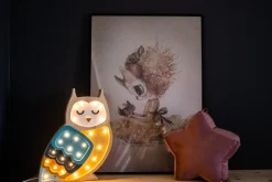 Lampa Little Lights Sowa MUSTARD