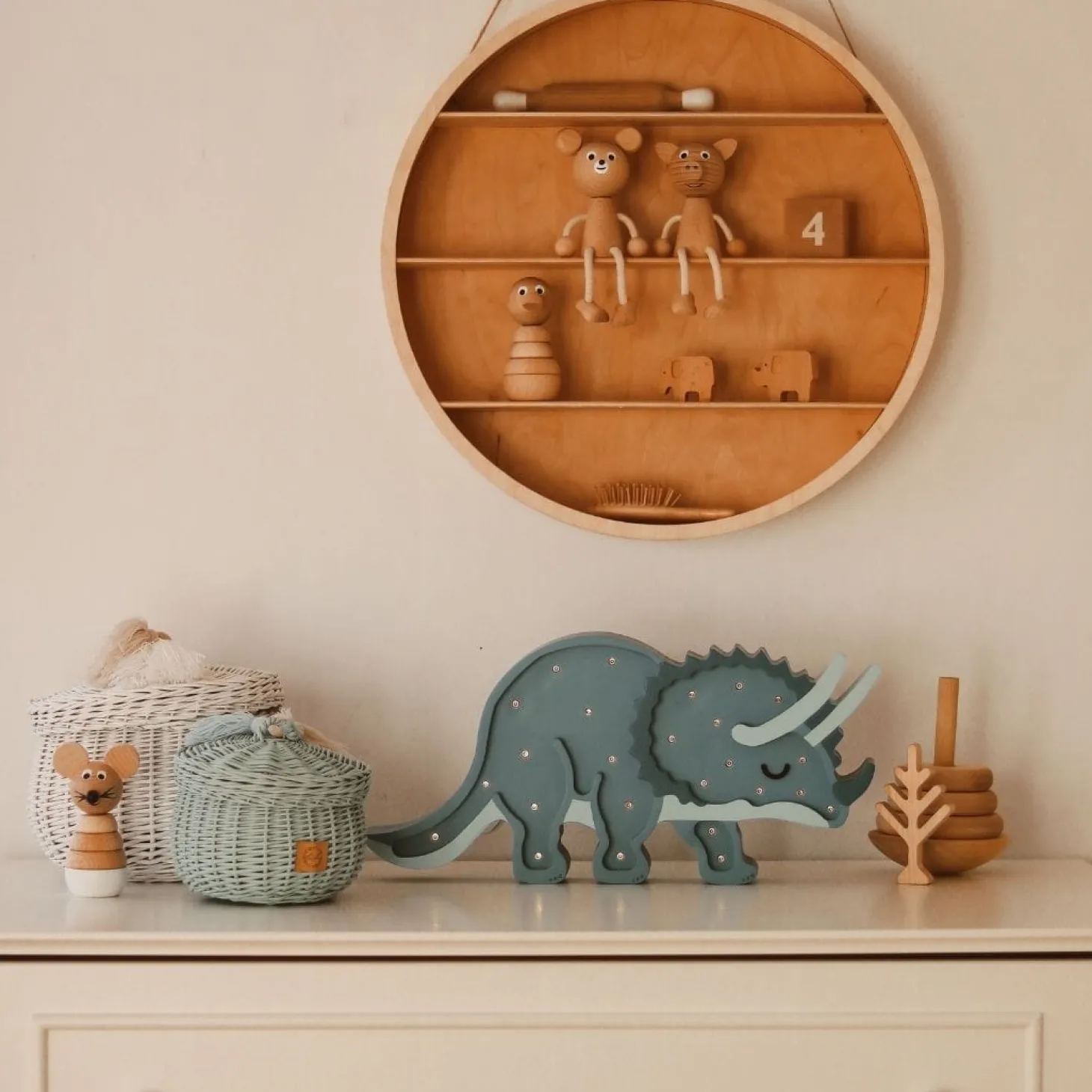 Lampa Little Lights Triceratops JURASSIC NAVY