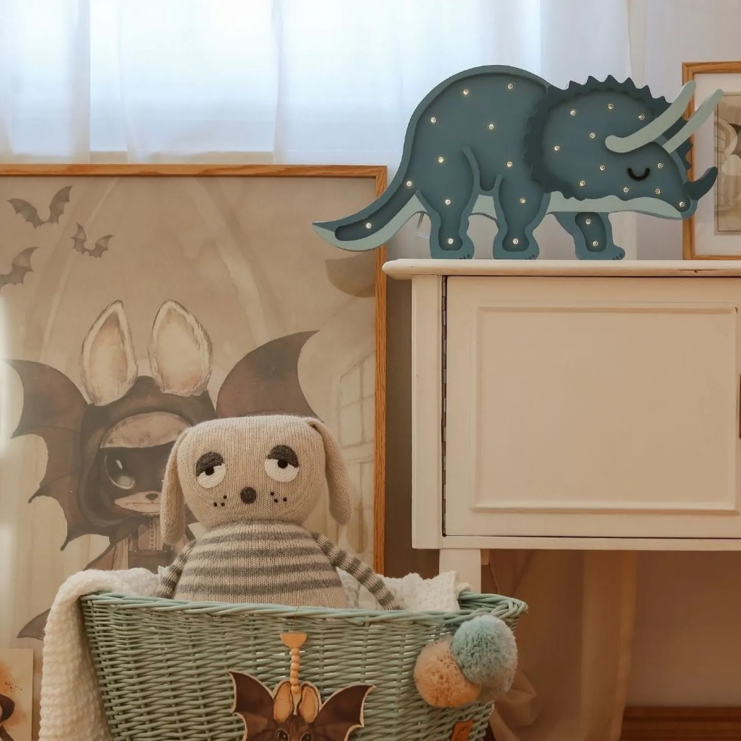 Lampa Little Lights Triceratops JURASSIC NAVY