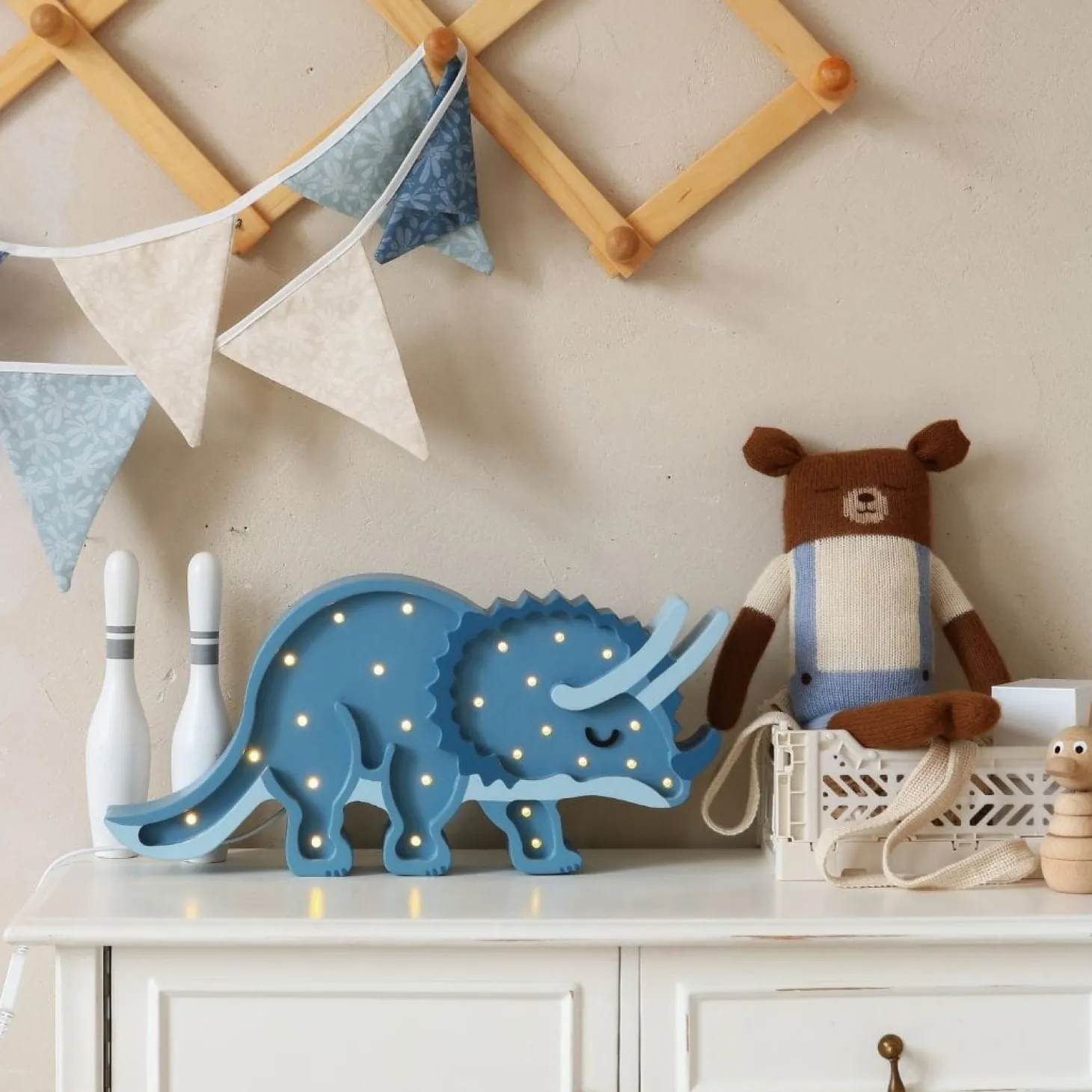 Lampa Little Lights Triceratops JURASSIC NAVY