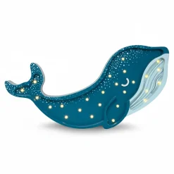 Lampa Little Lights Wieloryb GALAXY TEAL