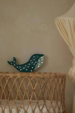 Lampa Little Lights Wieloryb GALAXY TEAL