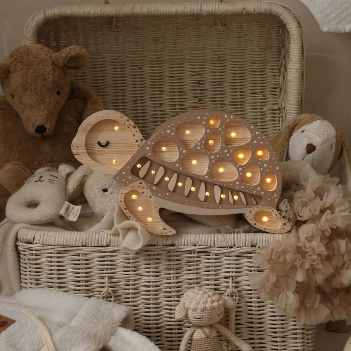 Lampa Little Lights Żółw - Sand Dune
