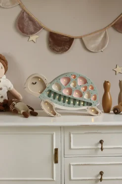 Dekoracje Dziecięce|Lampki Nocne | Little Lights Lampa Żółw - Seafoam Pink