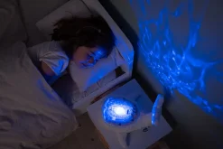 Lampki Nocne|Lampki Nocne | Cloud b Lampka z projekcją świetlną - Wieloryb biały