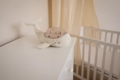 Lampki Nocne|Lampki Nocne | Cloud b Lampka z projekcją świetlną - Wieloryb biały