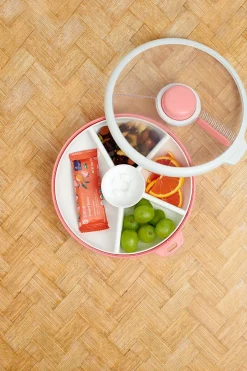Lunchboxy|Przechowywanie Jedzenia | GOBE LARGE SNACK SPINNER duży pojemnik na przekąski, Coral Pink