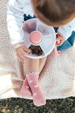 Lunchboxy|Przechowywanie Jedzenia | GOBE LARGE SNACK SPINNER duży pojemnik na przekąski, Coral Pink