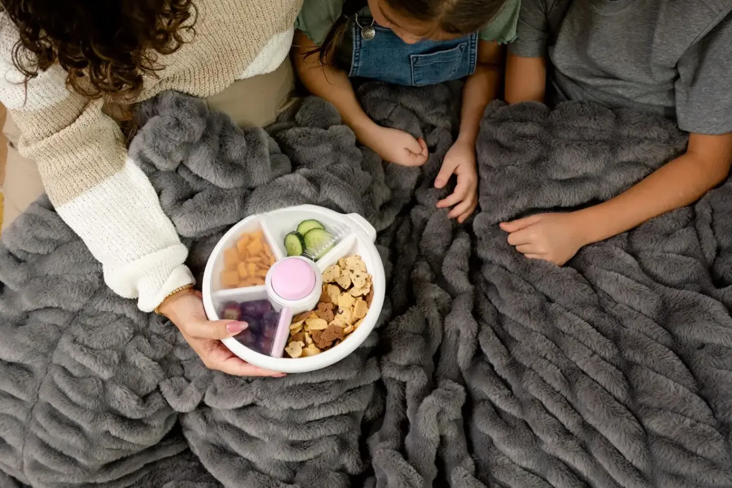 Lunchboxy|Przechowywanie Jedzenia | GOBE LARGE SNACK SPINNER duży pojemnik na przekąski, Taro Purple