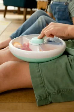 Lunchboxy|Przechowywanie Jedzenia | GOBE LARGE SNACK SPINNER duży pojemnik na przekąski, Macaron Blue