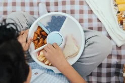 Lunchboxy|Przechowywanie Jedzenia | GOBE LARGE SNACK SPINNER duży pojemnik na przekąski, Macaron Blue