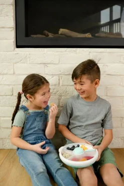 Lunchboxy|Przechowywanie Jedzenia | GOBE LARGE SNACK SPINNER duży pojemnik na przekąski, Macaron Blue