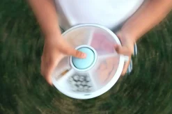 Lunchboxy|Przechowywanie Jedzenia | GOBE LARGE SNACK SPINNER duży pojemnik na przekąski, Macaron Blue